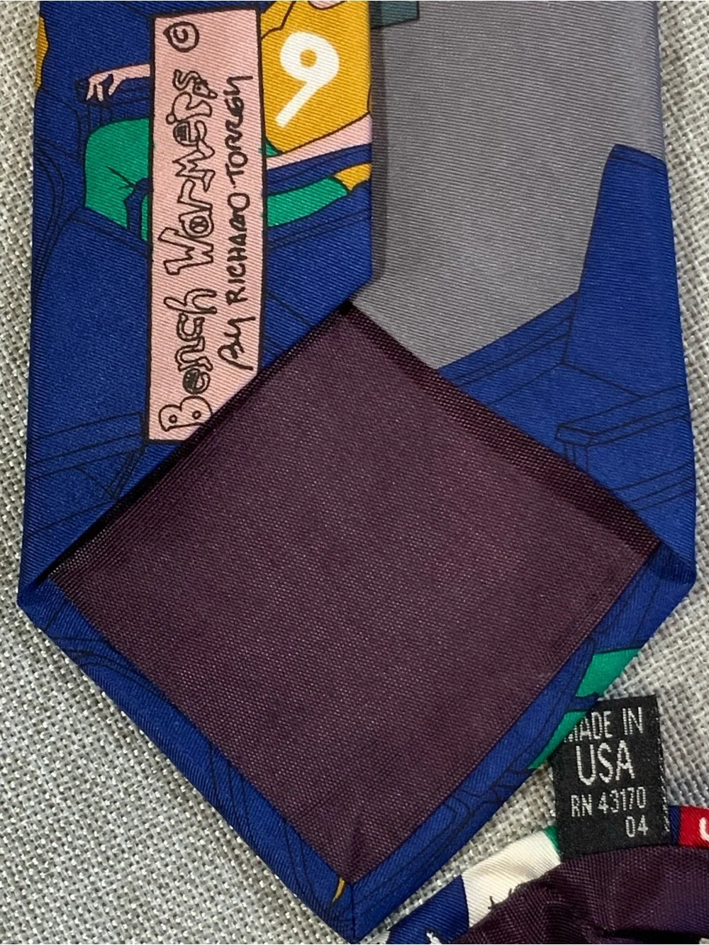 Richard L. Torrey Bench Warmers Football Novelty Silk Tie